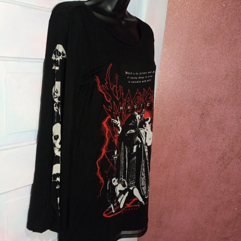 SOLD @ MARKET Killstar magick dark lord bell sleeve gothic top! Nwt! FINAL PRICE - Picture 11 of 14